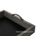 Wood Chalkboard Serving Tray with Decorative Handle